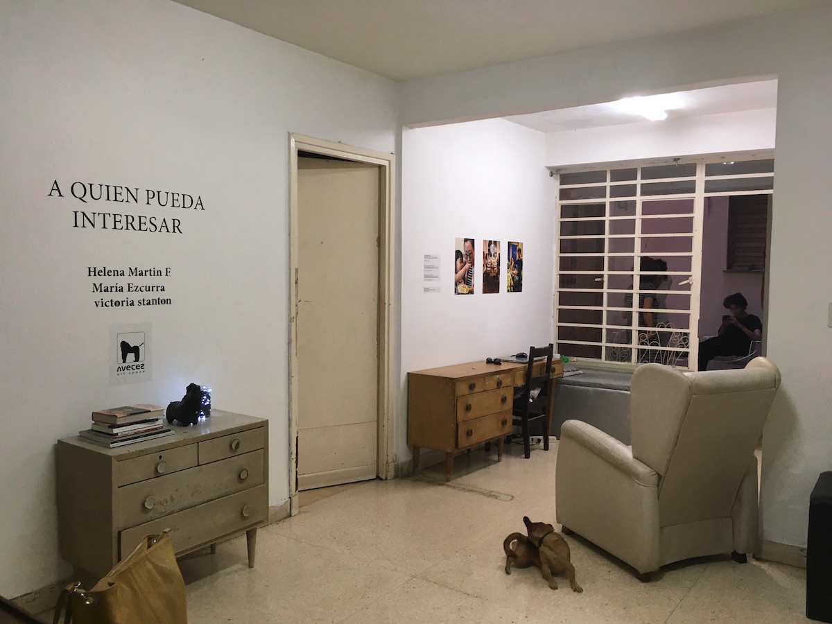 Figure 7. Avecez Art Space (Sometimes Art Space), Havana, Cuba.
                Exhibition: ‘A quién pueda interesar’ (To Whom it May Concern), 2019. Living room
                display. ©Analays Alvarez Hernandez.
